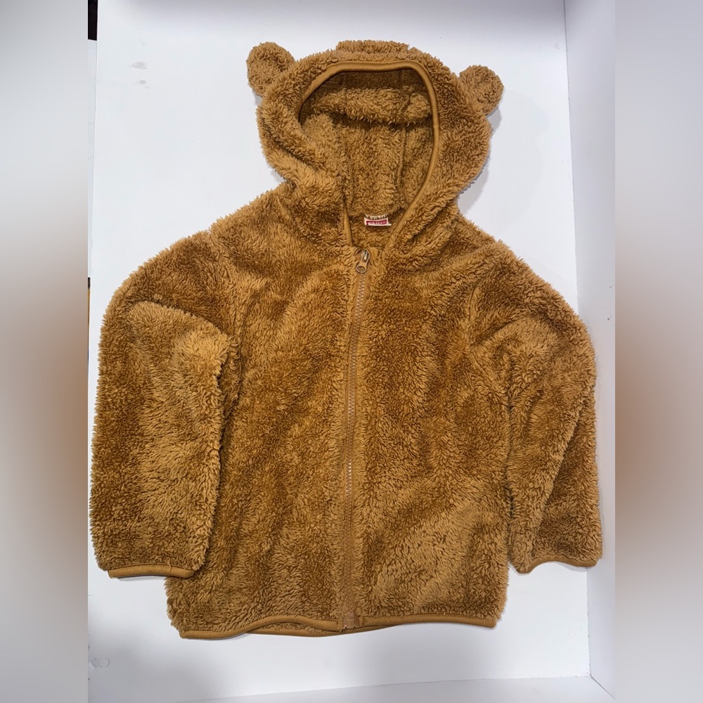 Jomake size 120 kids Warm Brown Fleece Jacket with Ears